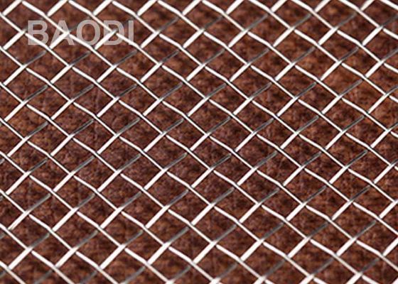 鉱山スクリーン304Lの鋼鉄は編まれた金網の正方形にひだを付けた