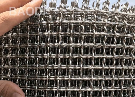 316L 2&quot;はひだを付けられたワイヤー スクリーン編む二重鉄に電流を通した