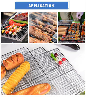 シンプル・ウェブ 耐久性BBQワイヤレック グリルレック 長さ260 / 300mm 屋外バーベキューや焼肉のためのトップ選択