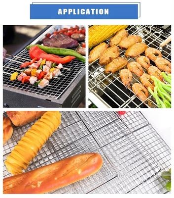 簡単に清潔なステンレス鋼 BBQワイヤ網 耐久性グリリングネット 炭焼きの味