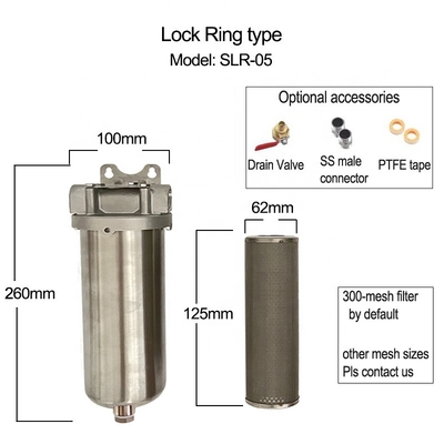商業用水処理用前濾過器 耐久性・磨き型不?? 鋼 耐腐蝕性アプリケーション