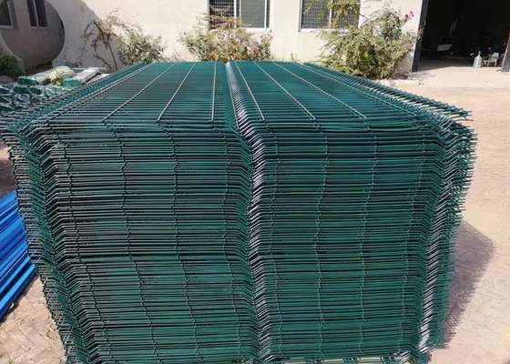 55x100mmは庭のための噴霧の電流を通された金網の塀の鉄を粉にする